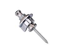 Chitarra Metal Antiskid Cingoli Blocchi Robusti 2 Pcs Sostituzione Parte Chitarra Elettrica Applicabile Tutti i Tipi Chitarristi Set 2 Gold Nero (Argento)