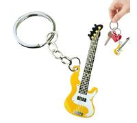 Chitarra musicale portachiavi | Ciondolo per gioielli in acciaio inossidabile per giovani ragazze Adulti Decorazione per chitarra Accessori per zaino | Idea regalo per i fan della m