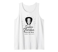 Chitarra Nonno 70s Rocker Regalo Canotta