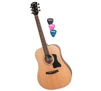 Chitarra occidentale, forma Dreadnought, chitarra acustica, chitarra acustica occidentale, chitarra acustica occidentale, corde d'acciaio, principiante e avanzato, tra cui 3 plettri