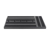 Chitarra Pedal Board, Portable Effect Board, Built-In Power Supply, Sturdy and Non-Slip Design, Lightweight Pedalboard, for Chitarists and Bassists, 22.05x11.02x2.76in