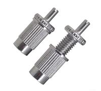 Chitarra per ponte perni adattatori per LP per chitarre sg ES - Ancoraggi in metallo da 4 mm a 5/32 pollici kit di conversione argento (argento)