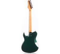 Chitarra Per Principianti Chitarra Elettrica Solida Con Finitura Metallica Corpo In Pioppo E Tastiera In Acero.(Green)