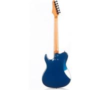 Chitarra Per Principianti Chitarra Elettrica Solida Con Finitura Metallica Corpo In Pioppo E Tastiera In Acero.(Blue)