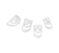 Chitarra pick di punta del dito del set di protezione kit bass banjo design ergonomico pratico utilizzo 4pcs buon materiale (Bianco)