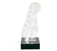 Chitarra Pick Holder, Acrilico Light-Up Storage Case, Dust-Proof Display Box, Musical Pick Organizer, Stylish Picks Display, for Music Lovers, Collectors, Chitarristi, 3.15x3.15x7.09 pollici, a, Se