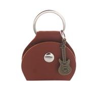 Chitarra Pick In Pelle PU Con Portachiavi E Piccolo Pendente Chitarra Pick Pick Pick Sacchetto Portachiavi Custodie Borsa