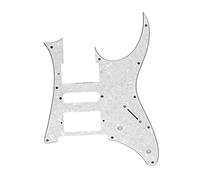 Chitarra Pickguard in PVC Anti Graffio Placca Lenzuolo Basso Accessorio per Strumento Musicale per Piastra ST Custodia protettiva durevole per Chitarre elettriche Acustiche Bass (White Pearl GQD10)