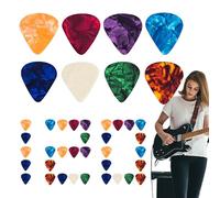 Chitarra Picks, Set of 120 Accoustic Guitars Pick, Ergonomic Design, 0.46/0.71/0.96mm Thickness, Multicolor Pack, Musical Instrument Accessories for Studio Recording