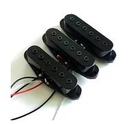 Chitarra Pickup 6 Pickup Per Chitarra Elettrica Single Coil Hex Pole Piece Neri Con Viti Di Montaggio E Molle (Color : 01)