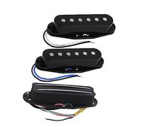 Chitarra Pickup Black Alnico 5 Magnet SSS Pickup Per Chitarra Elettrica Set Single Coil E Dual Hot Rails Pickup Per Collo/Posizione Centrale/Ponte