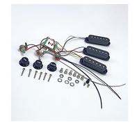 Chitarra Pickup Black SSS Pickup per Chitarra Elettrica Cablaggio Precablato Convertitore A 5 Vie 2T1V per for ST Chitarra Elettrica