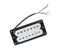 Chitarra Pickup Chitarra Elettrica Bianca A 7 Corde Humbucker Dual Coil Pickup Coil Spliting Pickup Parti Di Chitarra (Color : 02_Bridge)