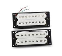 Chitarra Pickup Chitarra Elettrica Bianca A 8 Corde Humbucker Pickup A Doppia Bobina Pickup A Bobina Per Parti Di Chitarra Fai-da-te (Color : 02_1 set)