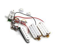 Chitarra Pickup HSH Guitar Humbucker Pickups Con Convertitore A 5 Vie 500K Pots 2T1V Set Di Cablaggi Precablati (Color : 01)