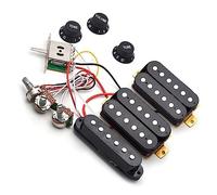 Chitarra Pickup HSH Guitar Humbucker Pickups Con Convertitore A 5 Vie 500K Pots 2T1V Set Di Cablaggi Precablati (Color : 02)