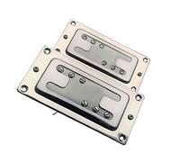 Chitarra Pickup Mini Style Two Line 6 Hole Chitarra Elettrica Pickup Humbucker Pickup Al Collo/ponte Per Basso A 6 Corde (Color : 1 set)