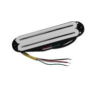 Chitarra Pickup White Dual Blade Pickup Alnico 5 Magnet Hot Rails Humbucker Bridge Pickup Guitar Parts
