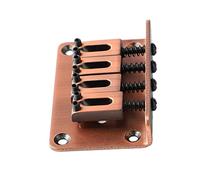 Chitarra Ponte Fisso Basso Elettrico Hardtail Saddle Bridge Tool Metallo per Ukulele a 4 Corde (GA909 Bronzo