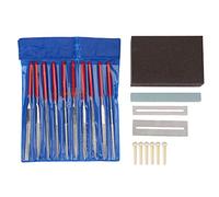 Chitarra ponte Saddle dado Files Set con levigatura Stone vite dadi | Chitarra Care strumento,Acciaio inossidabile,1.18inch,12mm,grinding stone sponge,Buono accessories chitarra