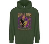 Chitarra Riff Sono il Mio Language Chitarrista Bambini Felpa con Cappuccio