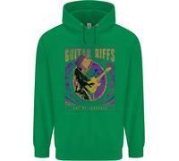 Chitarra Riff Sono il Mio Language Chitarrista Bambini Felpa con Cappuccio