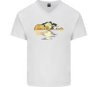 Chitarra Riflesso Chitarrista Bass Acustiche Uomo Scollo A V T-Shirt