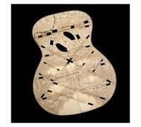 Chitarra Riparazione Kit Angolo Positivo Del Barilotto Da 41 Pollici Che Crea Un Raggio Sonoro Per Chitarra Acustica Folk Modello Di Posizione Del Codice Kong Qin In Legno(3/4)