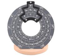 Chitarra Riparazione Kit Cerchio Delle Quinte Ruota Per Accordi Per Chitarra Ruota In Lega Di Alluminio Con Borsa Portaoggetti Strumento Per Imparare A Suonare La Chitarra(Gray)