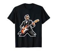 Chitarra Rockin President American Independence Day USA Cool Maglietta