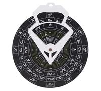 Chitarra Round of Fifths Chord Chart Mounted Strumento di apprendimento con note della tastiera e composizione degli accordi Tavola a doppia faccia Chitarra Rotonda delle quinte Ruota