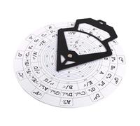 Chitarra Round of Fifths Chord Chart Mounted Strumento di apprendimento con tastiera note e composizione Tavola a doppia faccia Ruota per chitarra