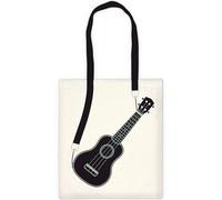 chitarra sacco di iuta - Borsa divertente con ukulele, regalo per insegnanti di musica, amanti della musica, inizio della scuola, chitarrista, festa della mamma, chitarra lezioni di musica per bambini