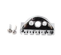 Chitarra senza testa Serratura a Corda Chitarra Elettrica a 6 Corde Dado Chiusura a Ponte Design Innovativo Portatile Leggero di Alta Qualità Del Suono Comodo Suonare Metallo (Argento)