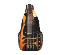 Chitarra strumentale È una borsa a tracolla casual da uomo con elevata capacità di archiviazione e una tasca applicata su ogni lato.