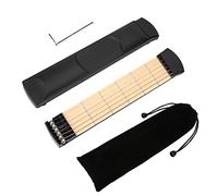 Chitarra tascabile, nuova chitarra portatile a 6 tasti per allenamento di accordi per chitarra, accessorio per strumenti musicali per la mano sinistra, per l'allenamento pratico
