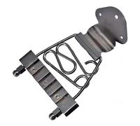 Chitarra Trapezio Cordiera Ponte Accordo Piastra Cromata Nero Oro Migliora Chitarra Elettrica Metallo(Black)