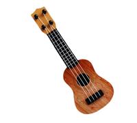 Chitarra ukulele per bambini, supporto per teoria musicale, liuto anti collisione a 4 corde, di apprendimento portatile da 25 cm, custodia per accessori in ABS, arpa per principianti, per