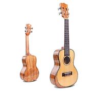 Chitarra Ukulele Professionale Con Top In Abete Colorato Da 24 Pollici Con Rilegatura A Conchiglia