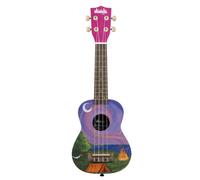 Chitarra Ukulele soprano KALA UK-Happy Camper con grafica + borsa