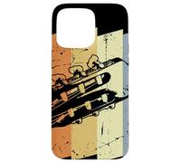 Chitarra vintage design per lezioni di chitarra Custodia per iPhone 15 Pro Max