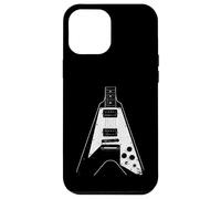 Chitarra volante effetto invecchiato, musica rock metal punk Custodia per iPhone 12 Pro Max