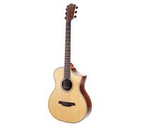 Chitarra western Bromo BAR5CE - Rocky Mountain Series - Auditorium chitarra elettrica acustica con pickup & Cutaway - massiccia coperta in abete rosso - inclusa custodia - suono professionale & design