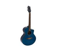 DIMAVERY STW-90 Chitarra Western, crystal blue