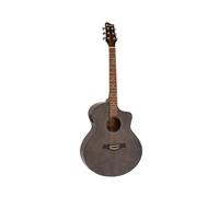 Chitarra Western Mini Jumbo DIMAVERY STW-50 con Pickup, Mogano Verniciato