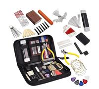 chitarre Strumenti per liutaio 16/57/74 Pezzi Kit Di Strumenti Per Chitarra Con Borsa Per Il Trasporto Strumenti Di Riparazione Righello Per Liutaio File Perni Per Ponte Per Chitarra Per Chitarra (Co