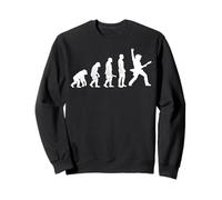 Chitarrista Evoluzione Musicista Chitarrista Amante della Musica Felpa