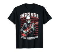 Chitarrista Frankenstein Shredkenstein Chitarra Elettrica Musica Maglietta