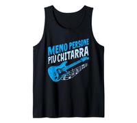 Chitarrista Musicista Meno Persone più Chitarra Canotta