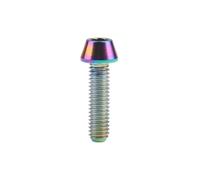 chiudere i bulloni, Confezione da 4 bulloni in titanio con testa a brugola da 3 mm for cambio bici M4 8/12/15/20 mm multicolore(Rainbow,20MM-M4)